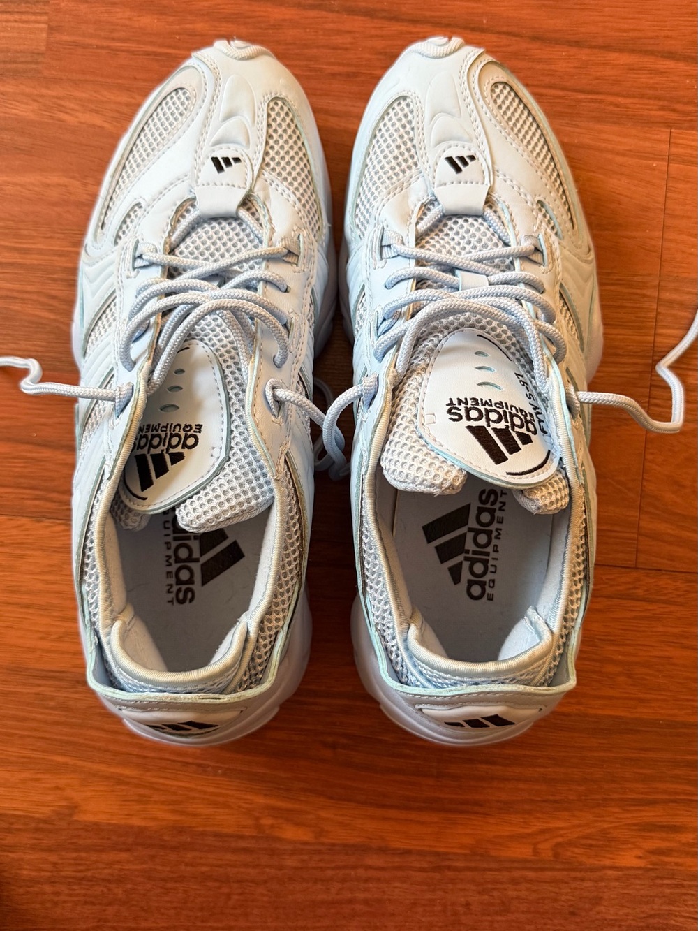 adidas Light Blue Mesh Trainers